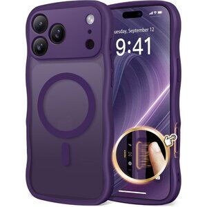 Women Deep Purple Iphone 17 Pro Max Case Full Camera Protection Mag Safe